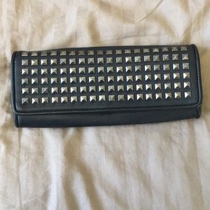 NWOT Black Studded Clutch